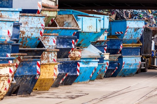 Commercial skips placed in East Ham business area