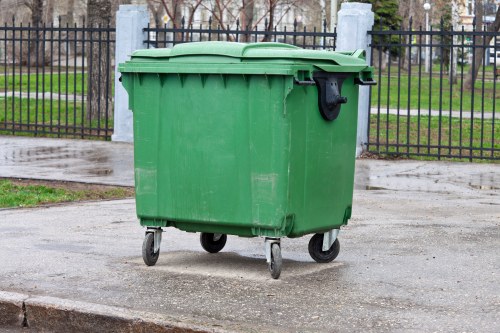 Recycling trucks collecting waste in East Ham area