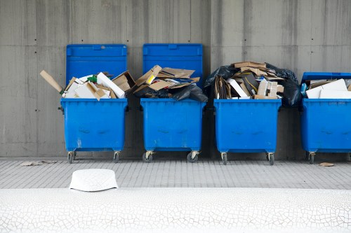 Organized workspace after office clearance in East Ham