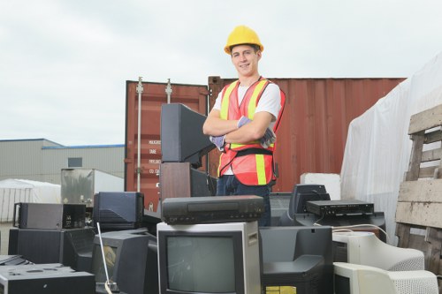 Customer using skip hire service in East Ham