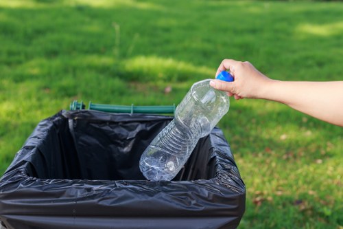 Residential recycling collection in East Ham neighborhood